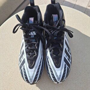 Adidas Freak Black & White Football Cleats Size 4.5 Mens Boys Lightweight